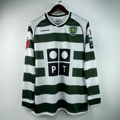 Maillot-Sporting-FC-Retro-Vintage-Manches-Longues-2002-2003-Domicile-Homme-1