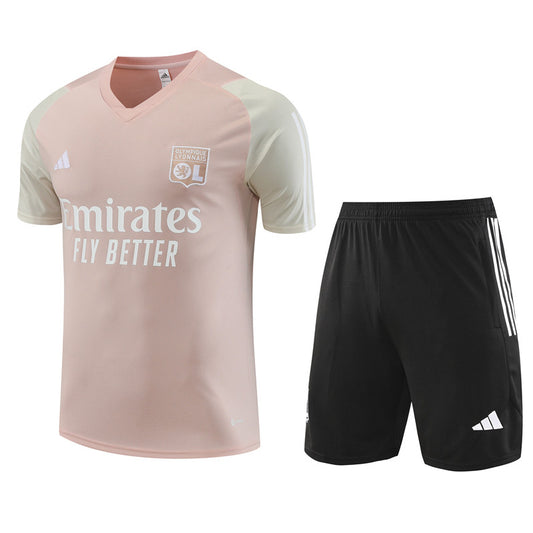 Maillot-Training-Lyon-Rose-Homme-2023-2024