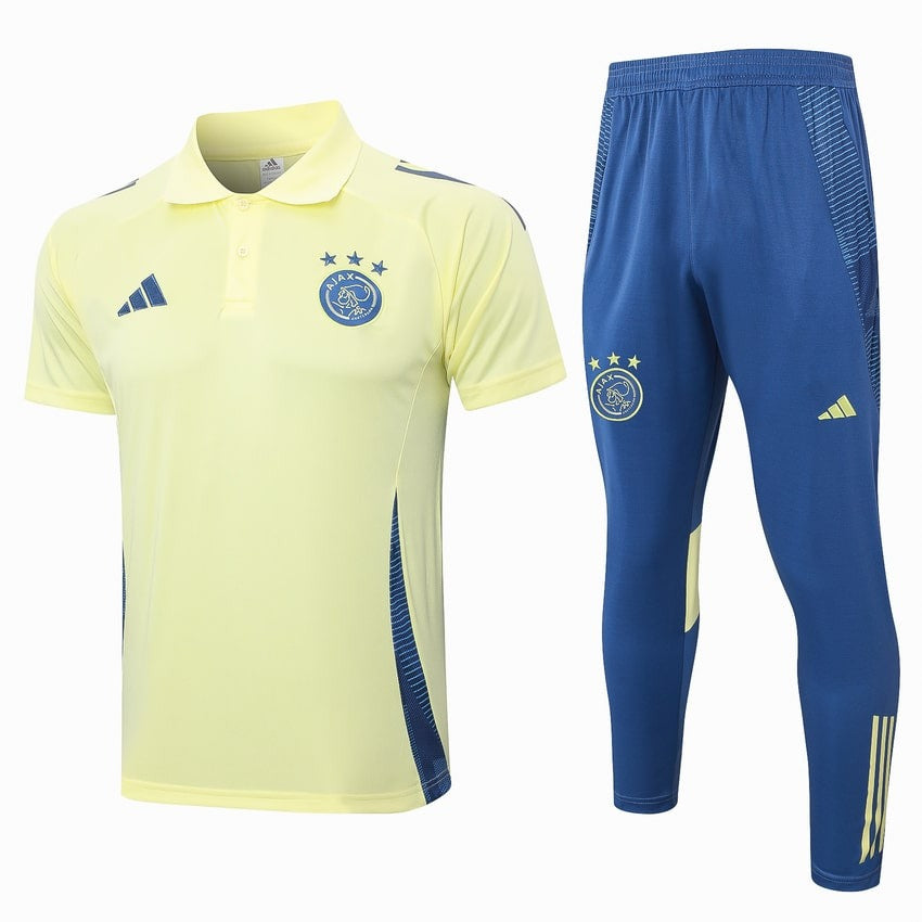 Survetement-Ajax-Polo-2024-2025-Jaune