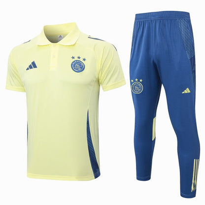 Survetement-Ajax-Polo-2024-2025-Jaune