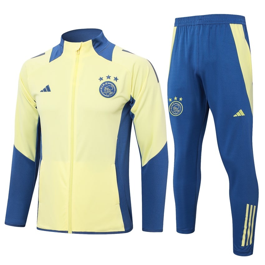 Survetement-Ajax-Veste-2024-2025-Jaune