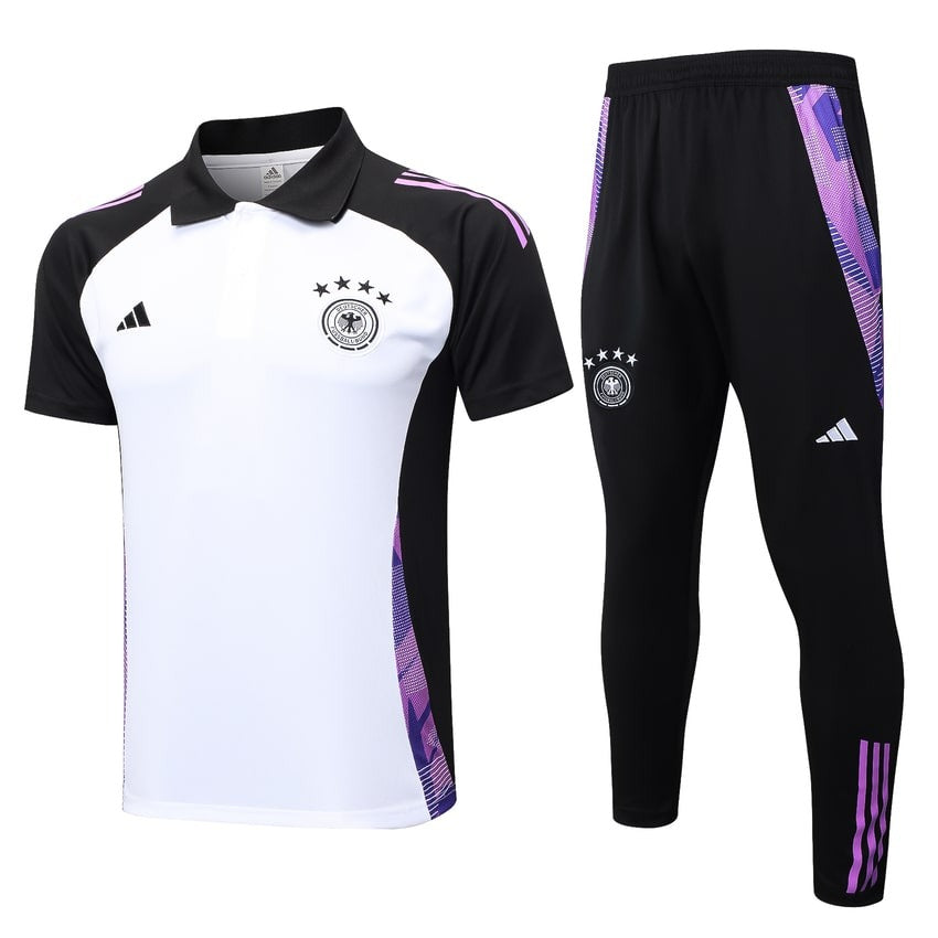 Survetement-Allemagne-Polo-2024-2025-Blanc-1