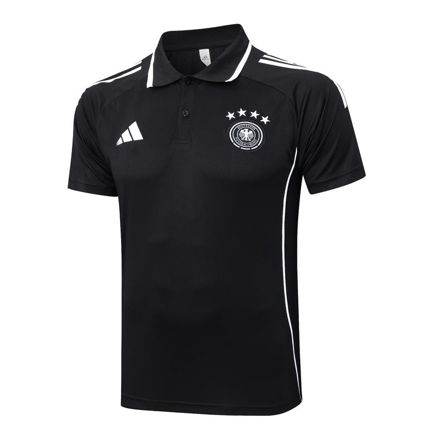 Survetement-Allemagne-Polo-2025-2026-Noir-Blanc-2
