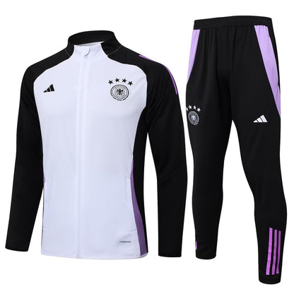 Survetement-Allemagne-Veste-2024-2025-Blanc-1