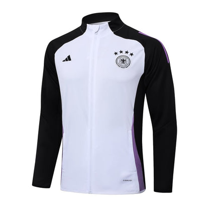 Survetement-Allemagne-Veste-2024-2025-Blanc-2