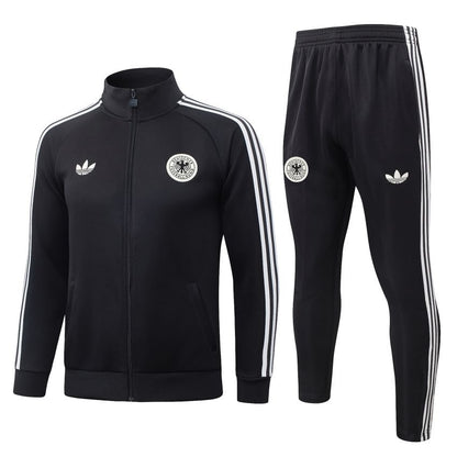 Survetement-Allemagne-Veste-2026-2027-Noir-Blanc-1