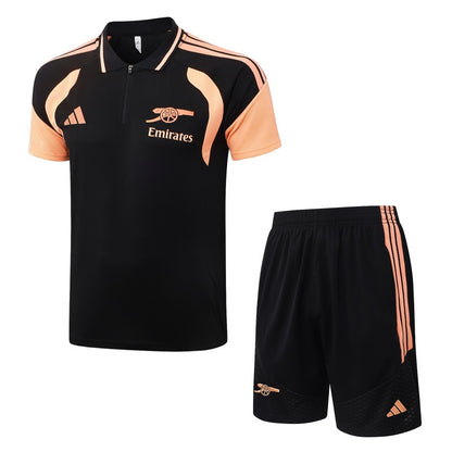 Survetement-Arsenal-Polo-2026-2027-Noir-Orange-1
