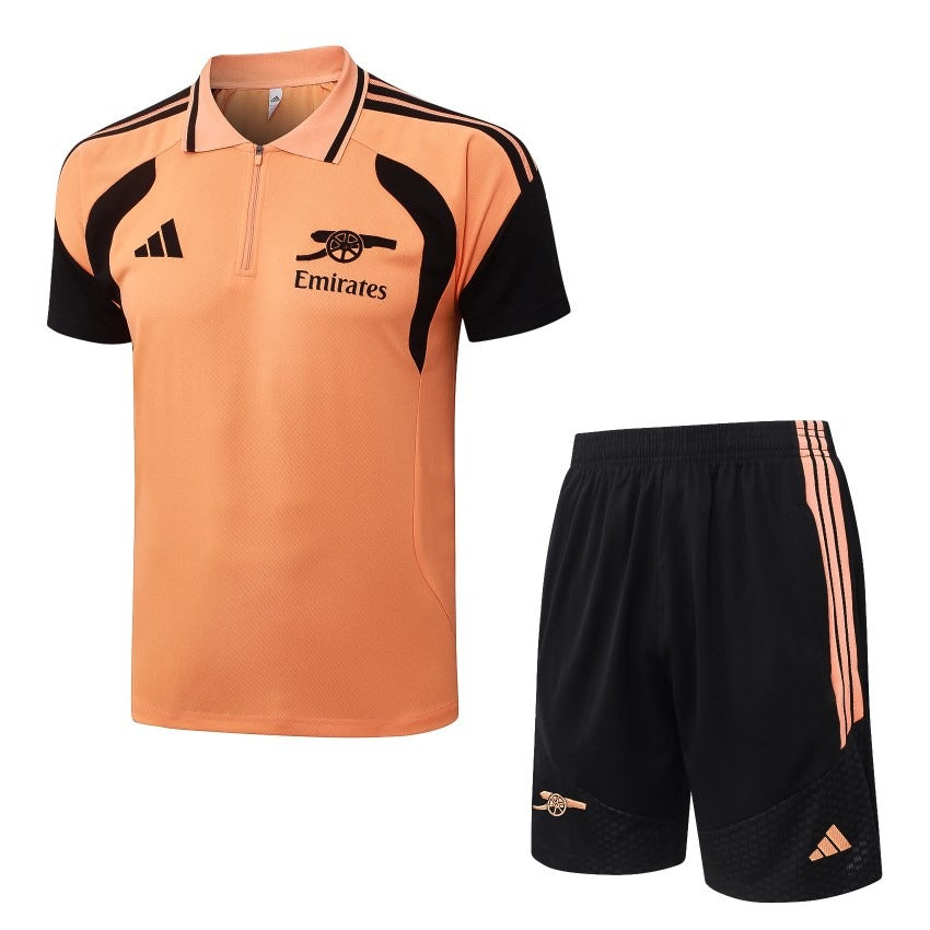 Survetement-Arsenal-Polo-2026-2027-Orange-Noir-1