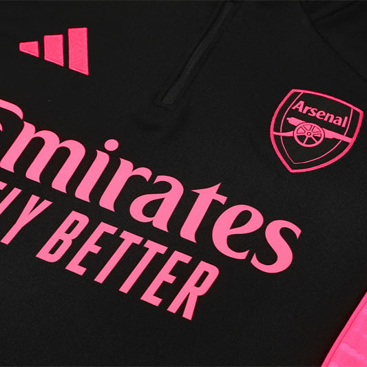 Survetement Arsenal Training Homme/Enfant 2025 2026 Noir Rose | Foot Sport