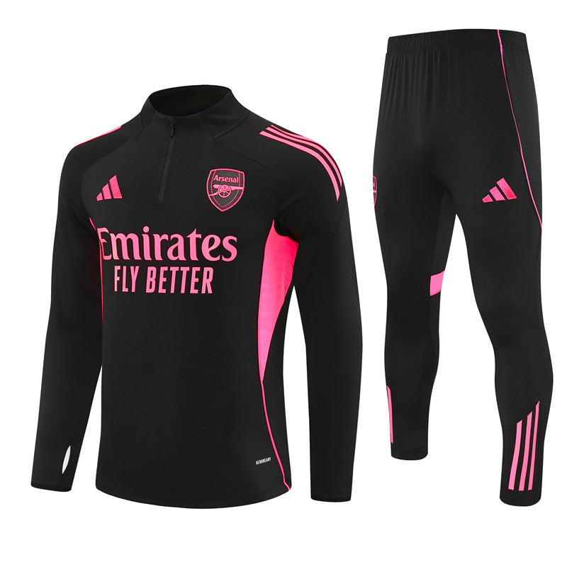 Survetement-Arsenal-Training-2025-2026-Noir-Rose