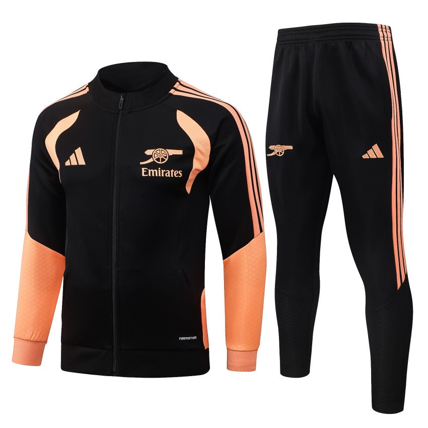 Survetement-Arsenal-Veste-2026-2027-Noir-Orange-1