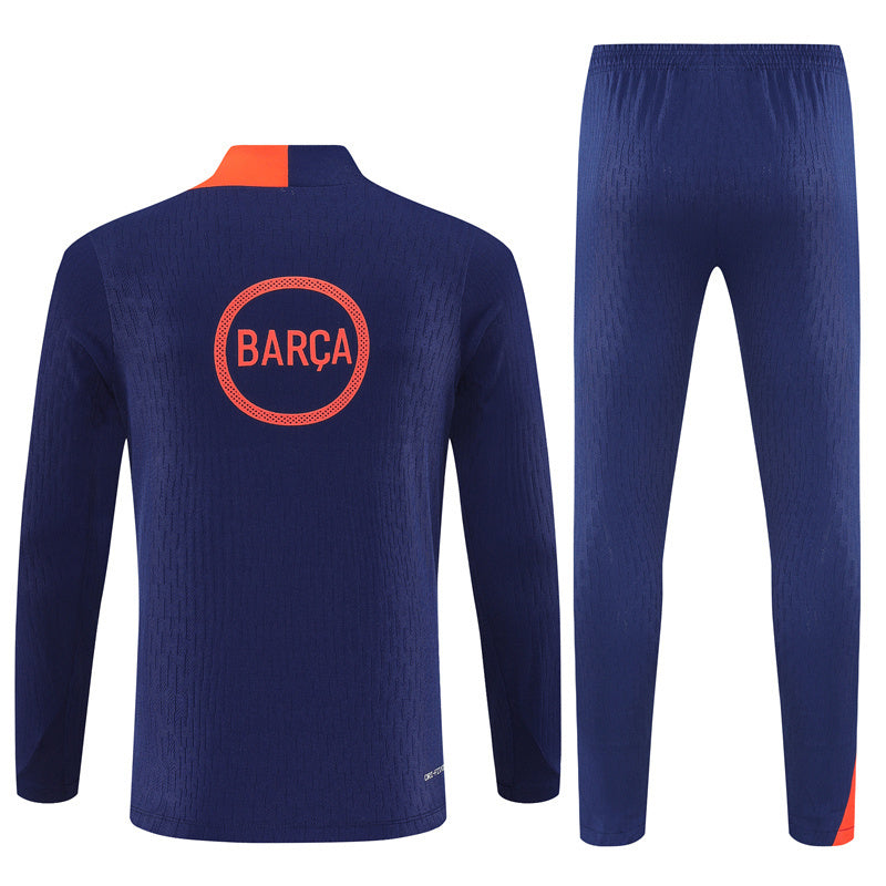 Survetement Barcelone Training Homme/Enfant 2025 2026 Bleu Orange | Foot Sport