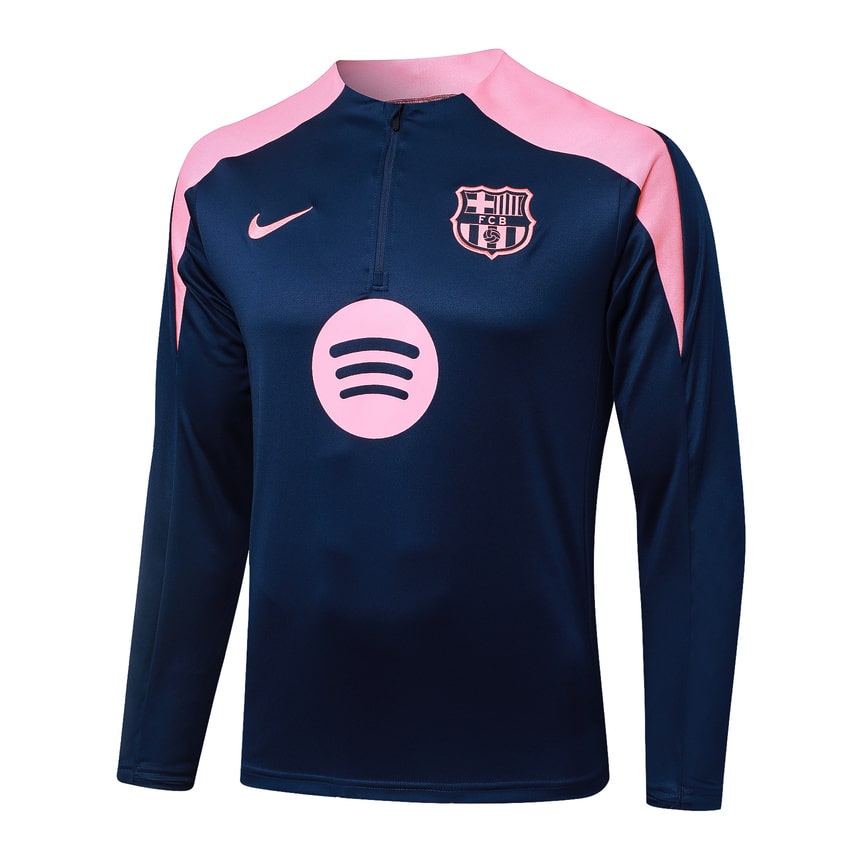 Survetement Barcelone Training Homme 2025 2026 Bleu Rose | Foot Sport