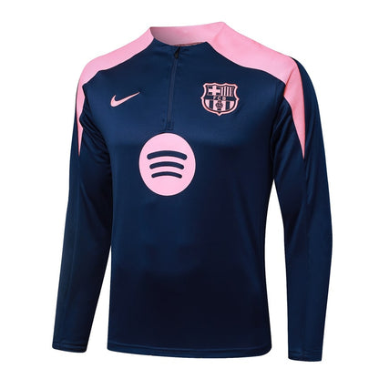 Survetement Barcelone Training Homme/Enfant 2025 2026 Bleu Rose | Foot Sport