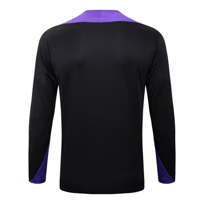 Survetement Barcelone Training Homme/Enfant 2025 2026 Noir Violet | Foot Sport