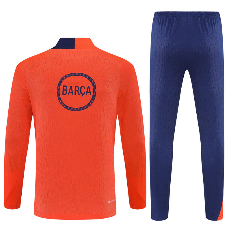 Survetement Barcelone Training Homme/Enfant 2025 2026 Orange | Foot Sport