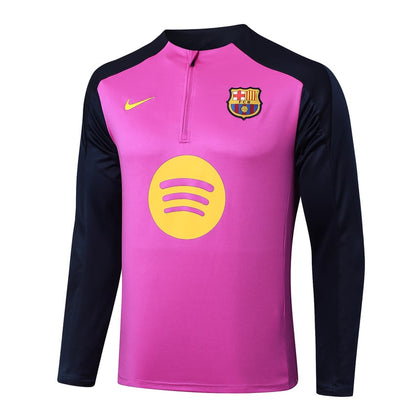 Survetement Barcelone Training Homme/Enfant  2025 2026 Rose Noir | Foot Sport