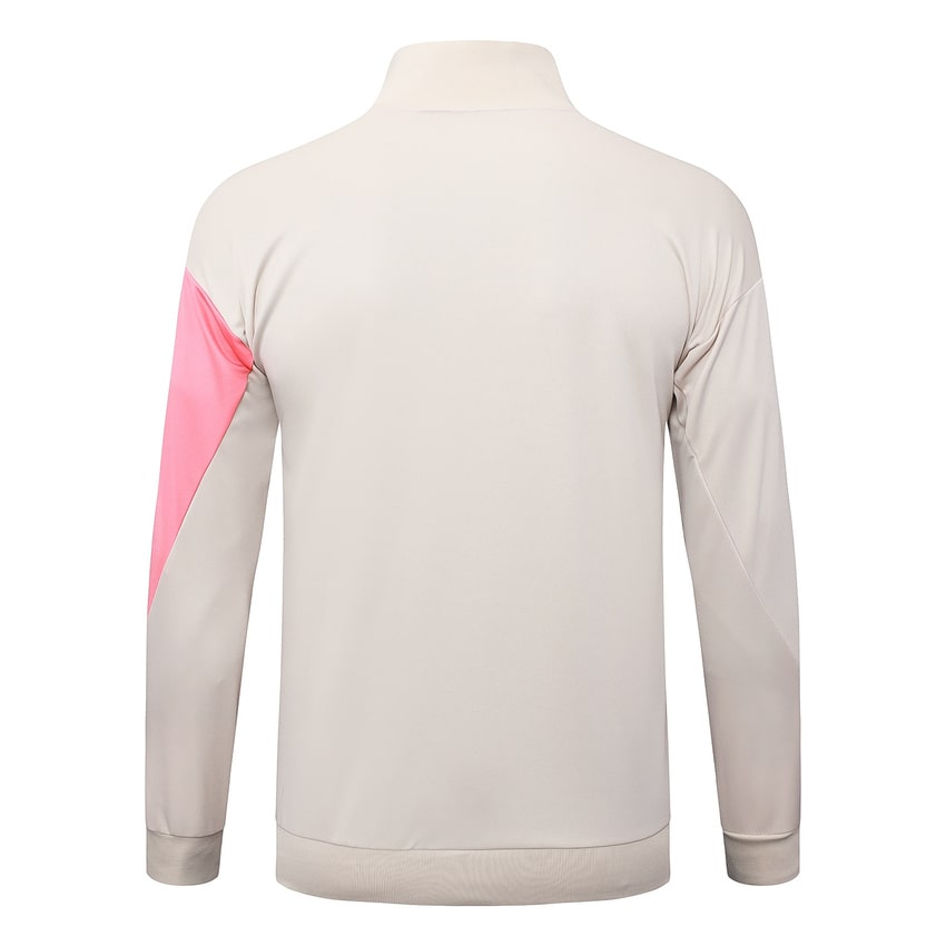 Survetement Barcelone Veste Homme 2025 2026 Beige Rose | Foot Sport