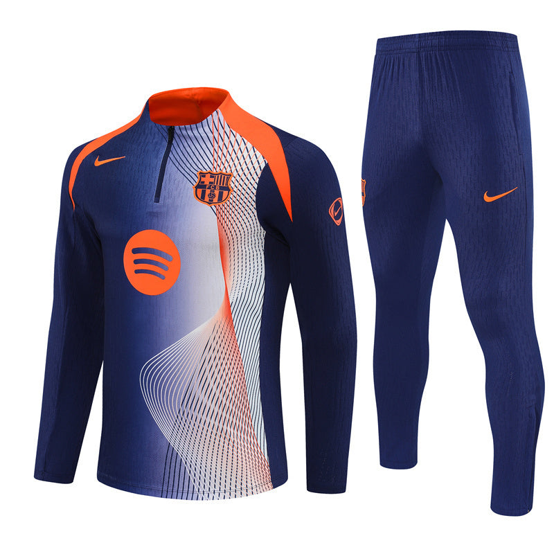 Survetement Barcelone Training Homme/Enfant 2025 2026 Bleu Orange | Foot Sport
