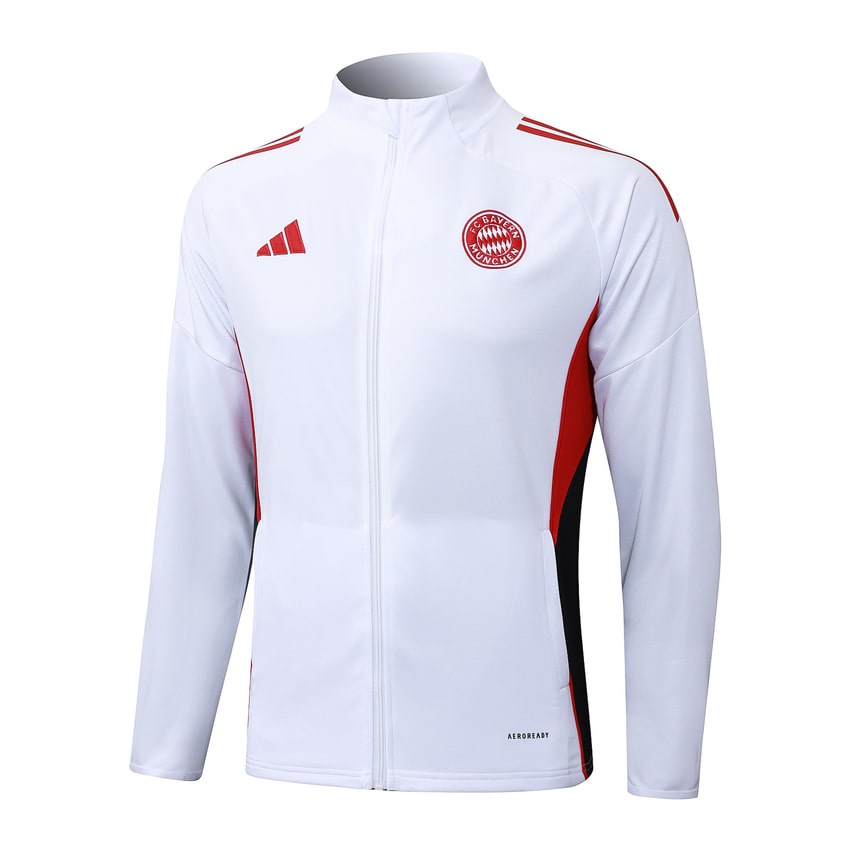 Survetement Bayern Munich Veste Homme 2025 2026 Blanc Clair | Foot Sport