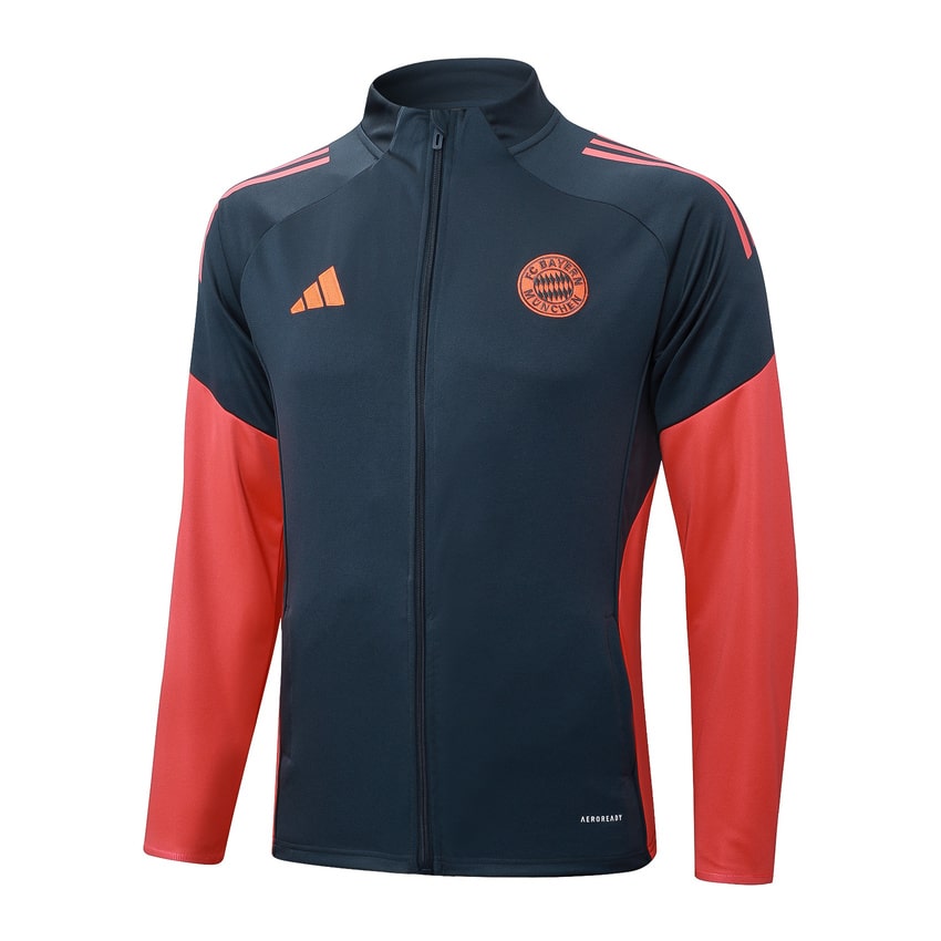 Survetement Bayern Munich Veste Homme 2025 2026 Noir Rouge | Foot Sport