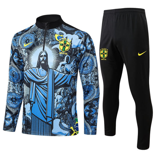 Survetement-Bresil-Training-2024-2025-Bleu-Motif-1