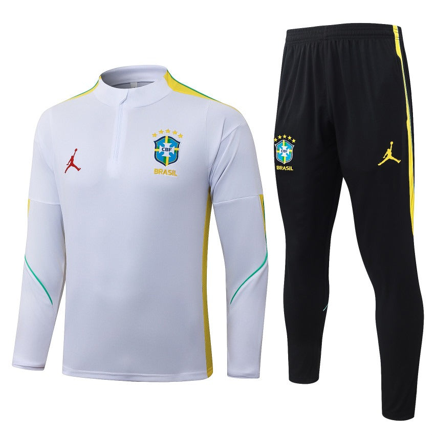 Survetement-Bresil-Training-2026-2027-Blanc-Noir-1