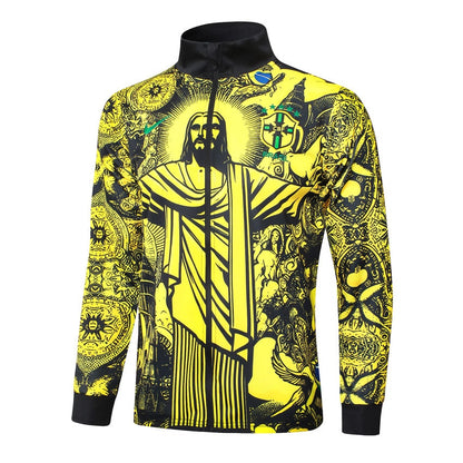 Survetement-Bresil-Veste-2024-2025-Jaune-Motif-2