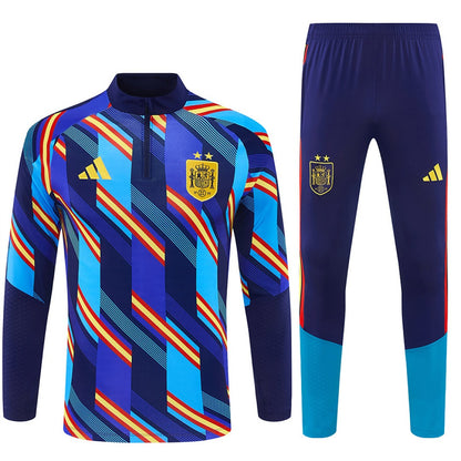 Survetement-Espagne-2-Étoiles-Training-Homme-Enfant-2026-2027-Bleu-Royal-Camouflage-3