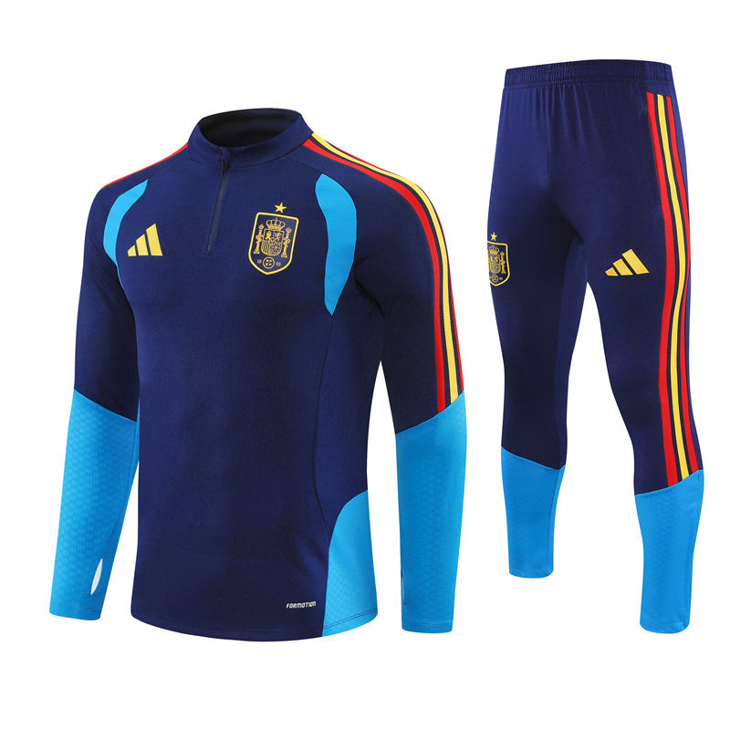 Survetement-Espagne-Training-2026-2027-Bleu-Fonce-1