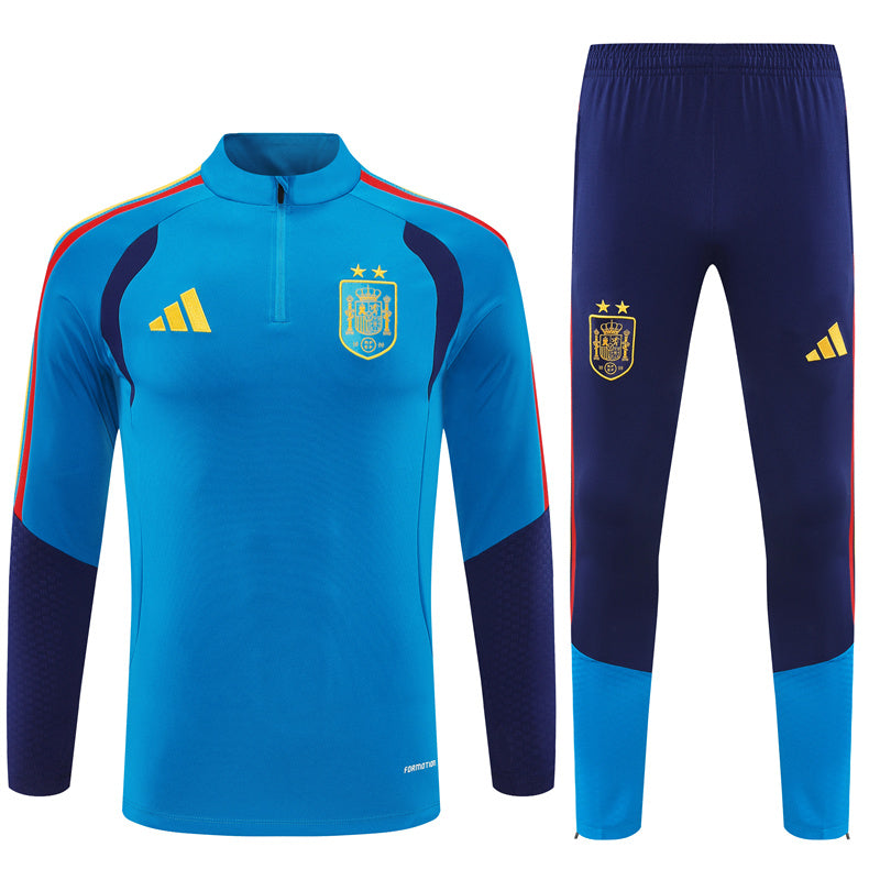 Survetement-Espagne-Training-Homme-Enfant-2026-2027-2-Etoiles-Bleu-1