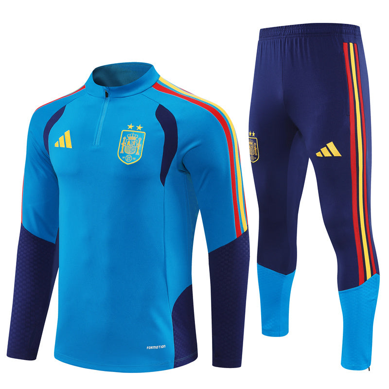 Survetement-Espagne-Training-Homme-Enfant-2026-2027-2-Etoiles-Bleu-3