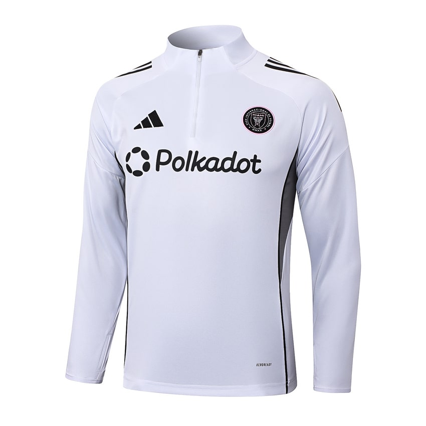 Survetement Inter Miami Training Homme 2025 2026 Blanc Noir | Foot Sport