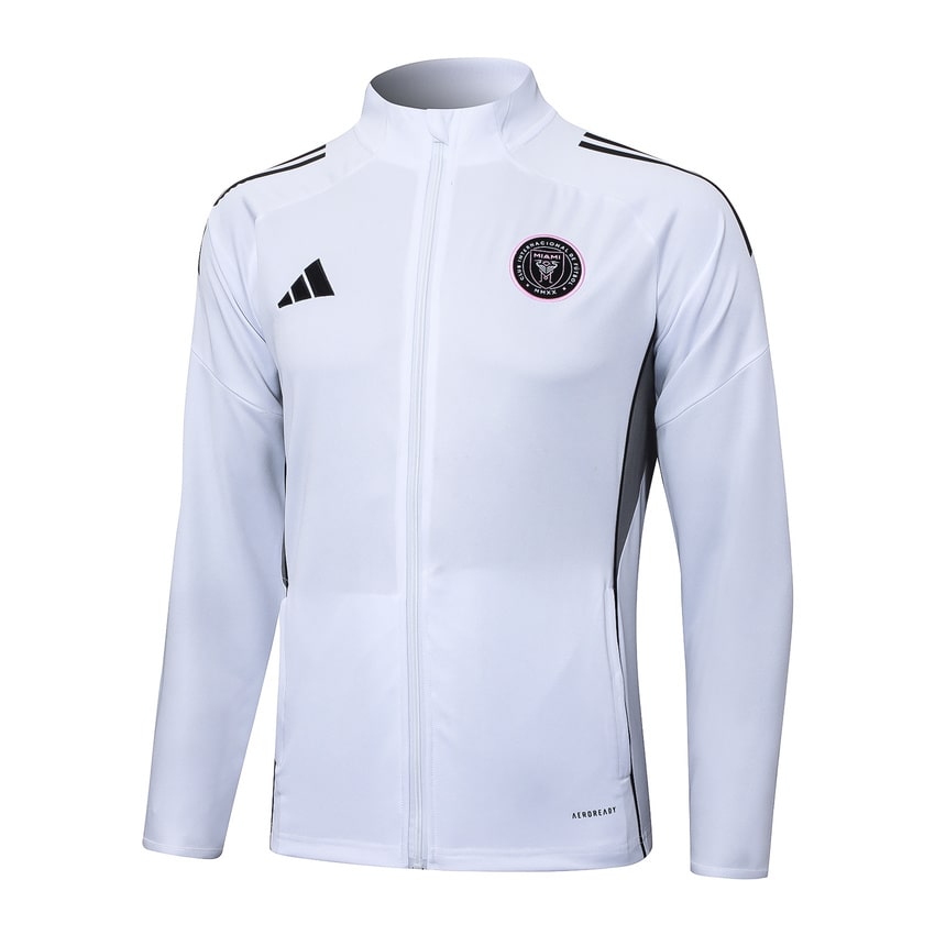 Survetement Inter Miami Veste Homme 2025 2026 Blanc Noir | Foot Sport
