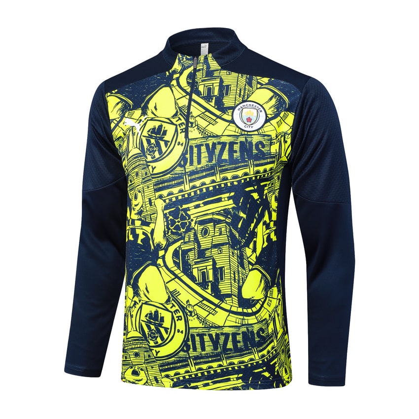 Survetement-Manchester-City-Training-2024-2025-Jaune-Noir-2