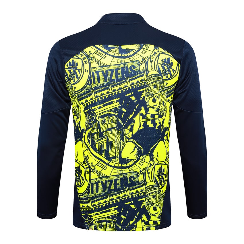 Survetement Manchester City Training Homme/Enfant 2024 2025 Jaune Noir | Foot Sport