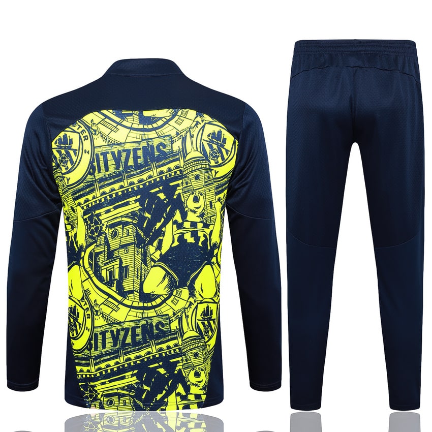 Survetement Manchester City Training Homme/Enfant 2024 2025 Jaune Noir | Foot Sport