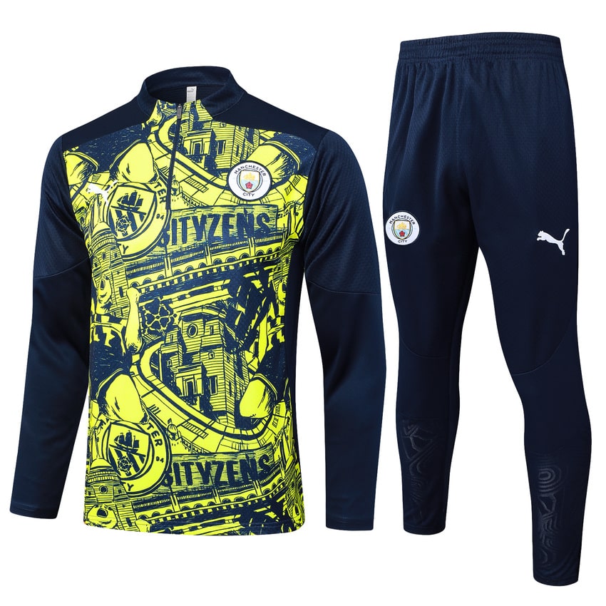 Survetement-Manchester-City-Training-2024-2025-Jaune-Noir