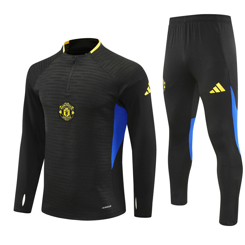 Survetement Manchester United Training Homme/Enfant 2025 2026 Noir | Foot Sport