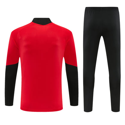 Survetement-Manchester-United-Training-Homme-Enfant-2026-2027-Col-Noir-Rouge-2