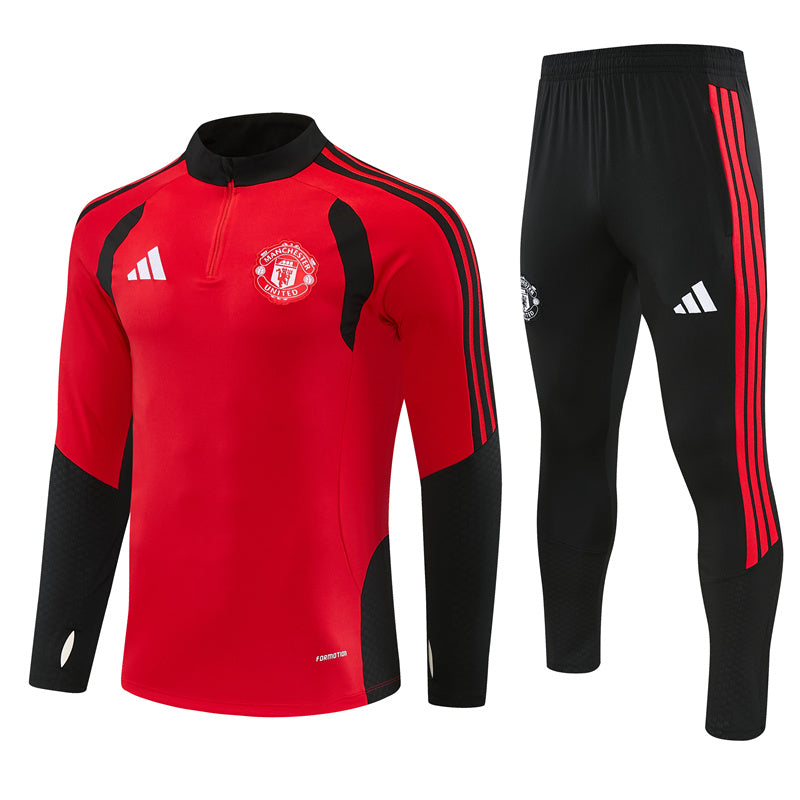 Survetement-Manchester-United-Training-Homme-Enfant-2026-2027-Col-Noir-Rouge-3