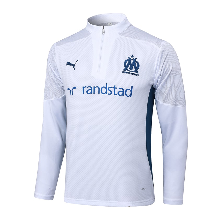 Survetement Marseille OM Training Homme/Enfant 2025 2026 Blanc | Foot Sport