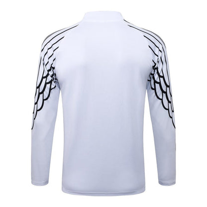 Survetement PSG Blanc Rayures Training Homme/Enfant 2025 2026