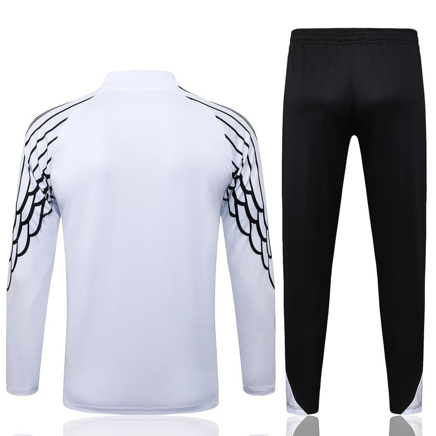 Survetement PSG Blanc Rayures Training Homme/Enfant 2025 2026