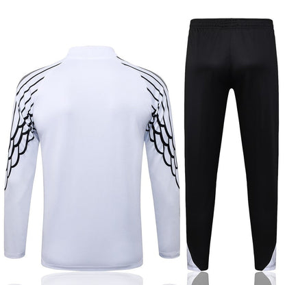 Survetement PSG Blanc Rayures Training Homme/Enfant 2025 2026