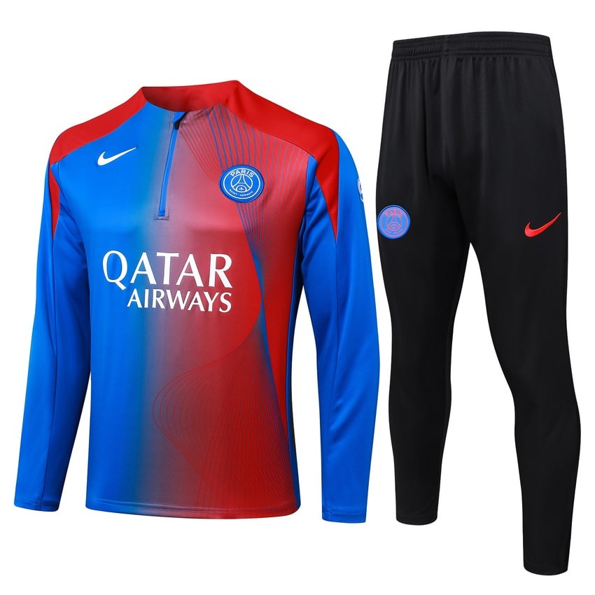 PSG Training Tracksuit Men/Kids 2025 2026 Blue Red – Foot Sport