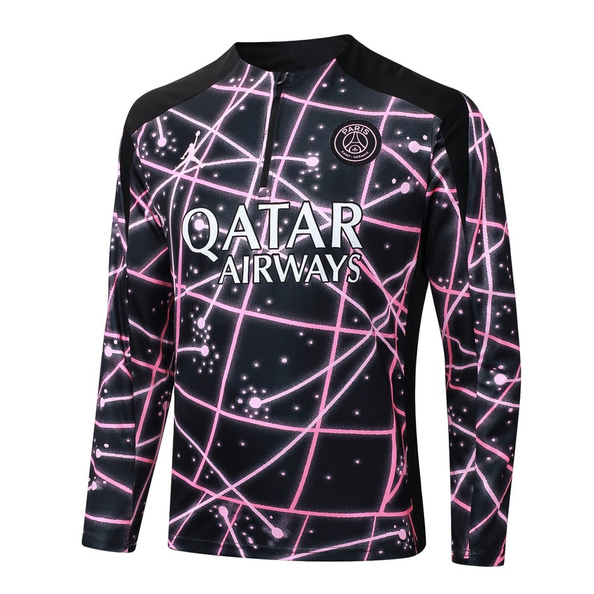 Survetement PSG Training Homme 2025 2026 Noir Rose | Foot Sport