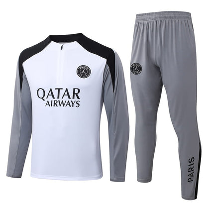 Survetement-PSG-Training-Homme-Enfant-2026-2027-Blanc-Gris-1