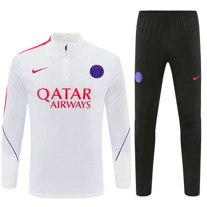 Survetement-PSG-Training-Homme-Enfant-2026-2027-Blanc-Rouge-3
