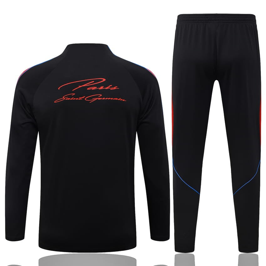 Survetement-PSG-Training-Homme-Enfant-2026-2027-Noir-Rouge-2
